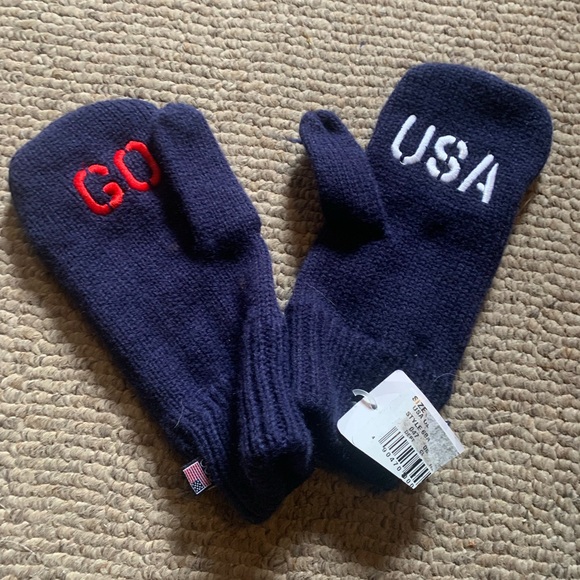 Team Usa Other - Team USA Patriotic Navy Blue Mittens